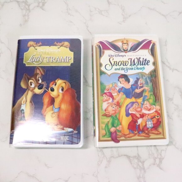 7pc Mixed Vintage 90s Disney VHS Tape Movie Bundle Lot Black Diamond Masterpiece - Picture 3 of 10